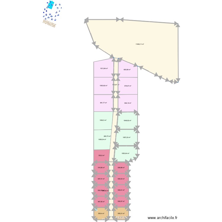 HONE CREEK con lotes 500m2 lote 4 vacio. Plan de 0 pièce et 0 m2