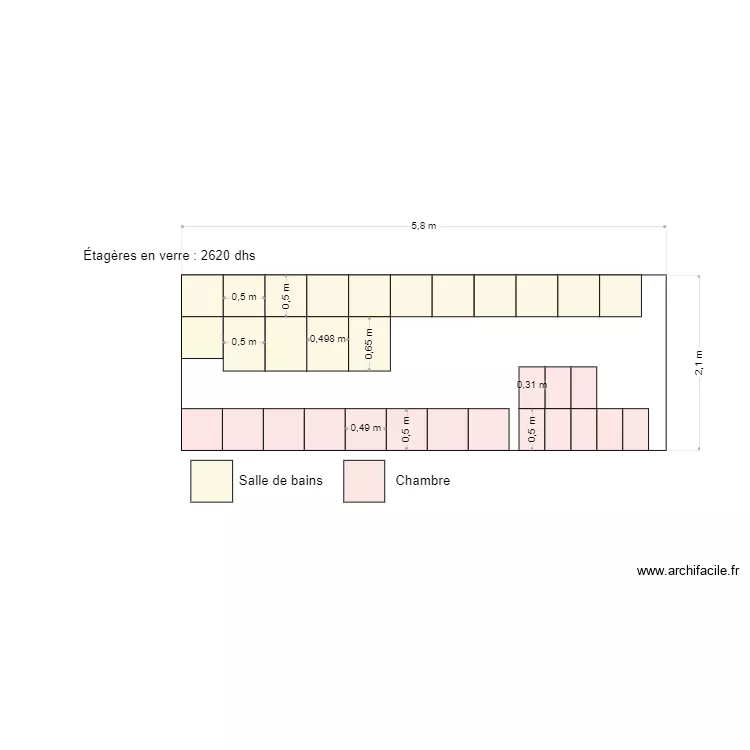 Étagères. Plan de Étagères. Plan de