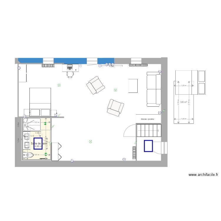 1er etage elec. Plan de 0 pièce et 0 m2