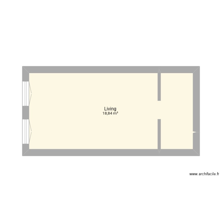 Living . Plan de 0 pièce et 0 m2