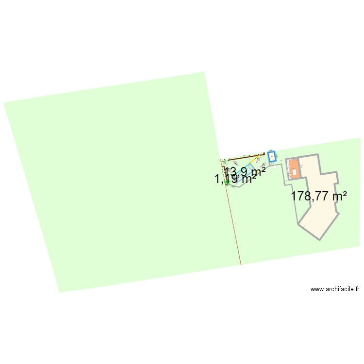 ATELIER. Plan de 5 pièces et 219 m2