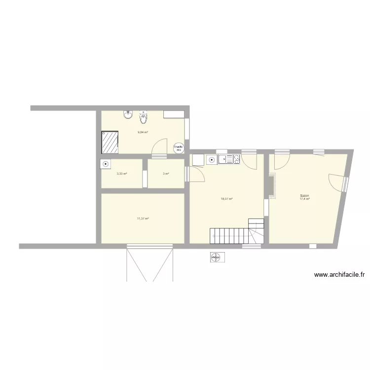 mon projet r&eacute;novation 01. Plan de 