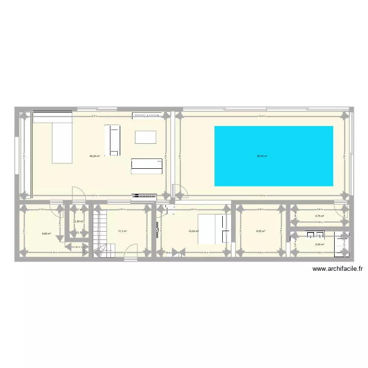 Maison PDM. Plan de 