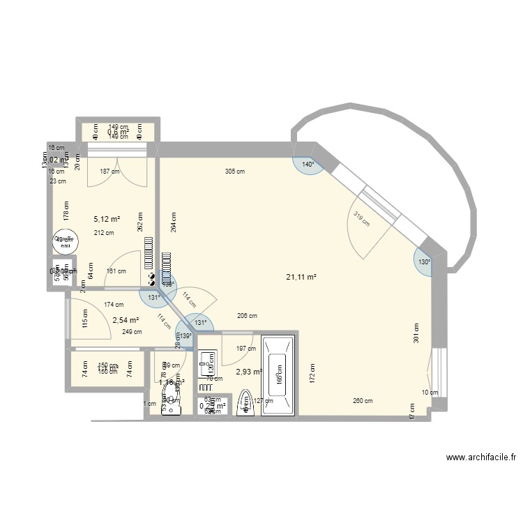 STUDIO MENTON. Plan de 10 pièces et 35 m2