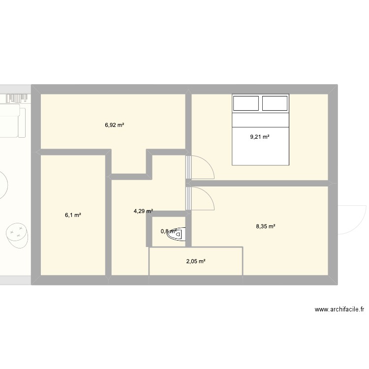 Nouvelle maison Marcq 48m2. Plan de 10 pièces et 90 m2