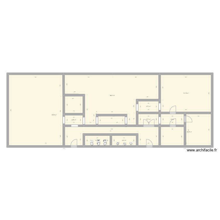 douche homme. Plan de 0 pièce et 0 m2