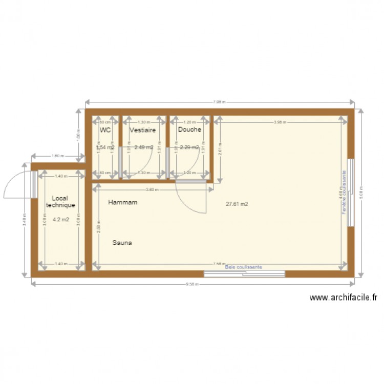 lodge centre de remise en forme 240516. Plan de 0 pièce et 0 m2