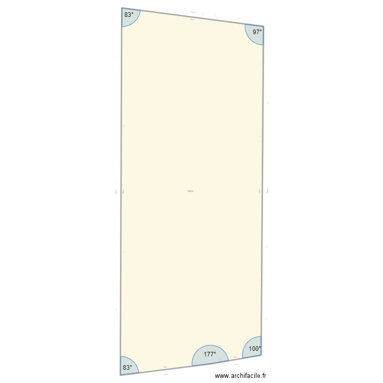 terrain. Plan de 1 pièce et 804 m2