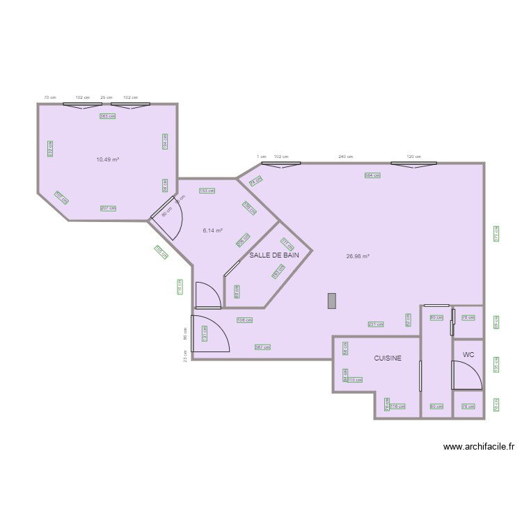 CABINET D AVOCAT PAULINE GOETSCH avant travaux. Plan de 0 pièce et 0 m2