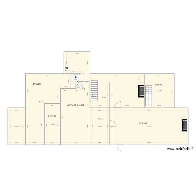 THO ET CHA RDC 22062022. Plan de 7 pièces et 200 m2