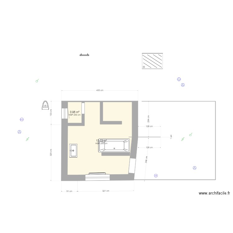 SDB 5. Plan de 0 pièce et 0 m2