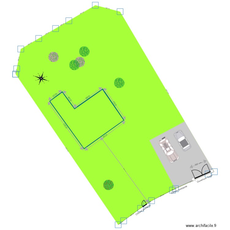 plan de Masse DP portail. Plan de 0 pièce et 0 m2