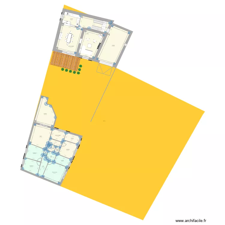 Maison Caromb. Plan de 