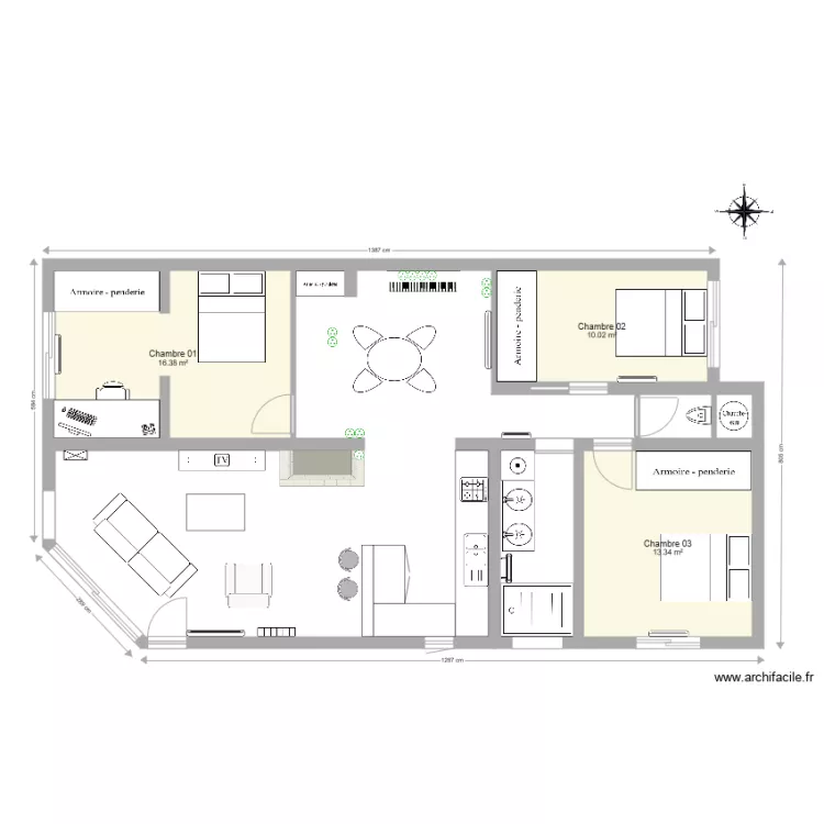 Maison L&eacute;ognan Plan &eacute;lectricit&eacute; Prise Salon 02. Plan de 