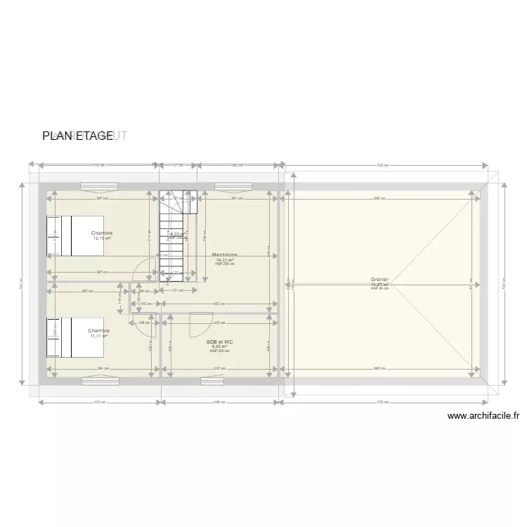 Metay&eacute;. Plan de 
