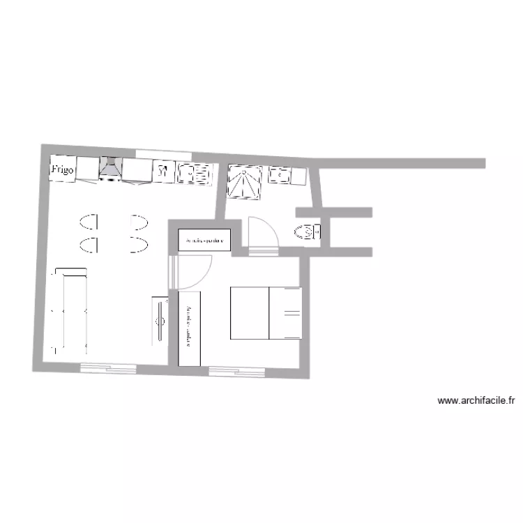 piece du fond 2. Plan de 