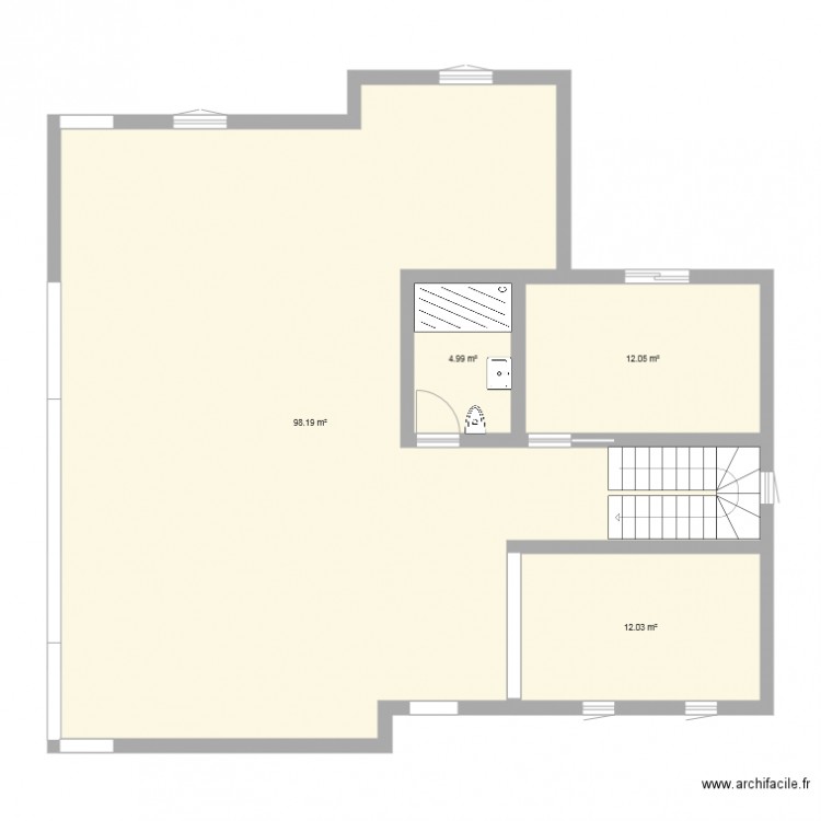 1er etage montmorency. Plan de 0 pièce et 0 m2