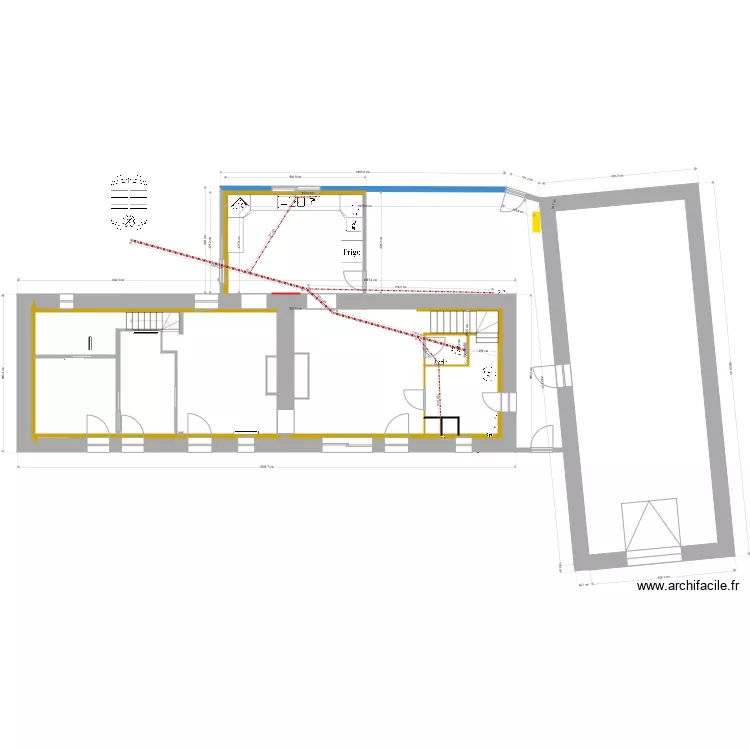 r&eacute;seau eaux us&eacute;es. Plan de 