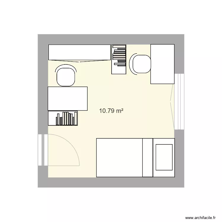 chambregar&ccedil;on. Plan de 