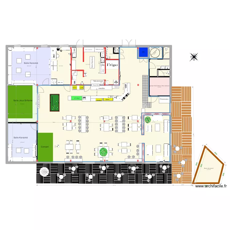 Good Time RDC chambre froide. Plan de 