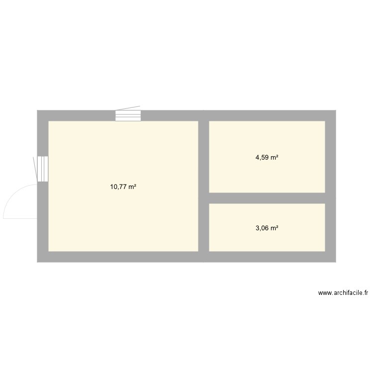 Essai à. Plan de 6 pièces et 37 m2