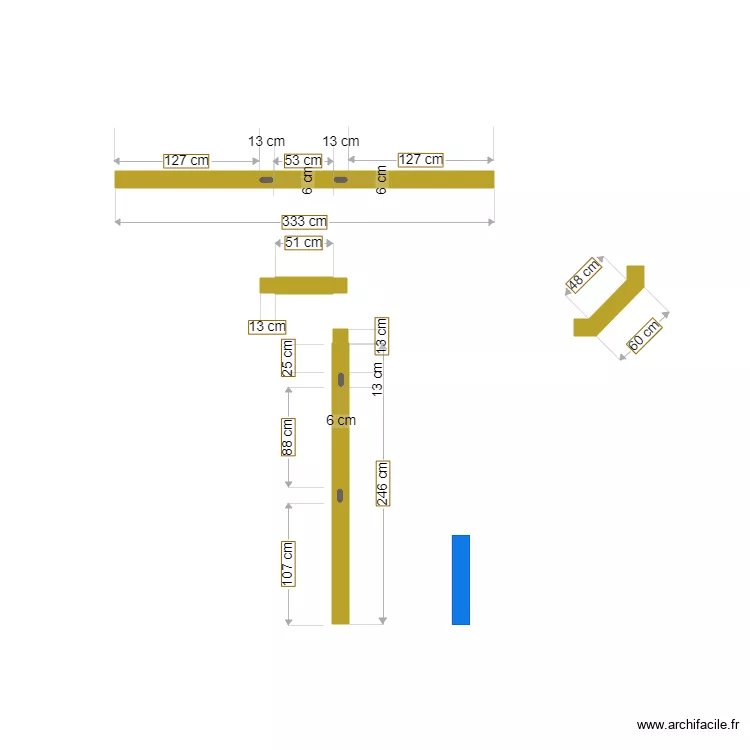 Balancoire 2. Plan de 