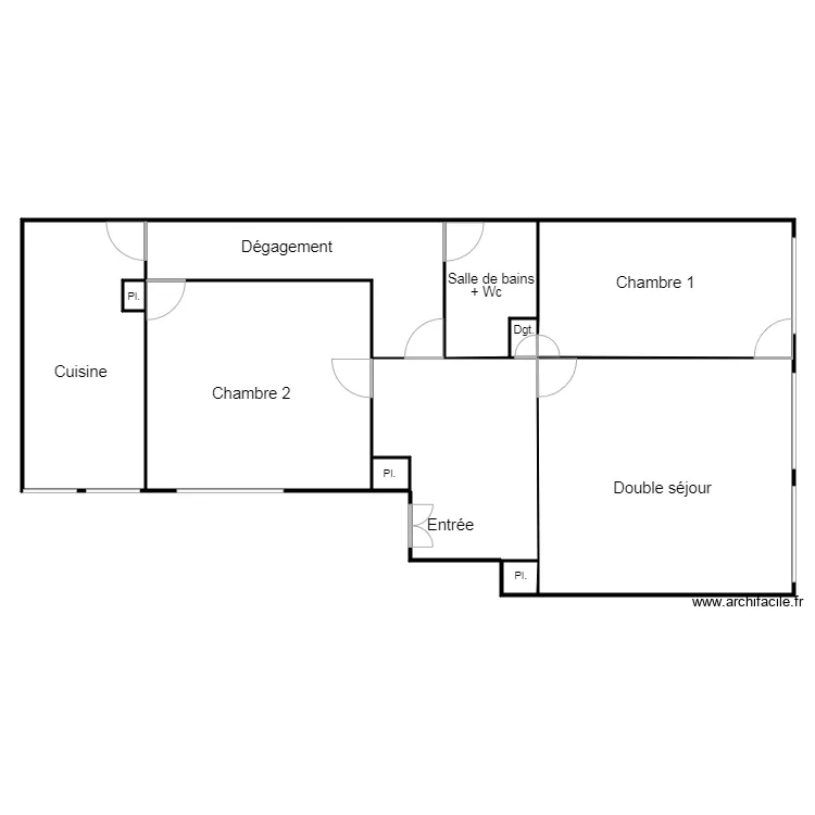 Plan LIGNINI 1 actuel. Plan de 