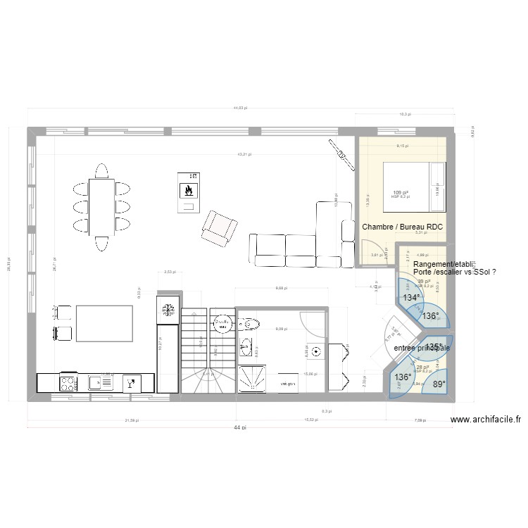 st-antoine 2 etages- 3ch a l'étage 12 sept2023. Plan de 0 pièce et 0 m2