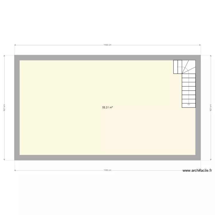 maison etage. Plan de 