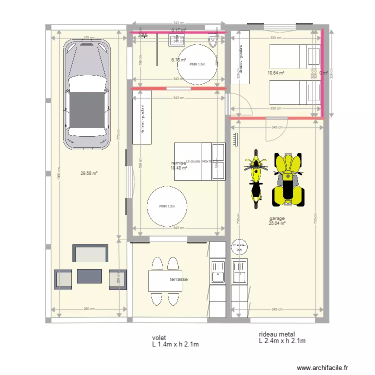 sous sol maison gwada. Plan de 