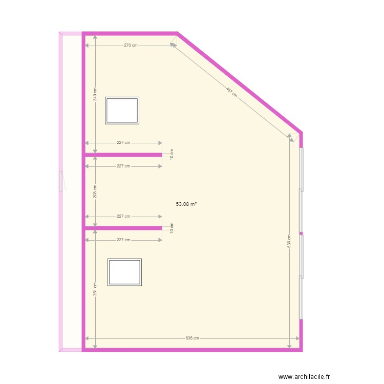 SINI AVANT. Plan de 5 pièces et 173 m2