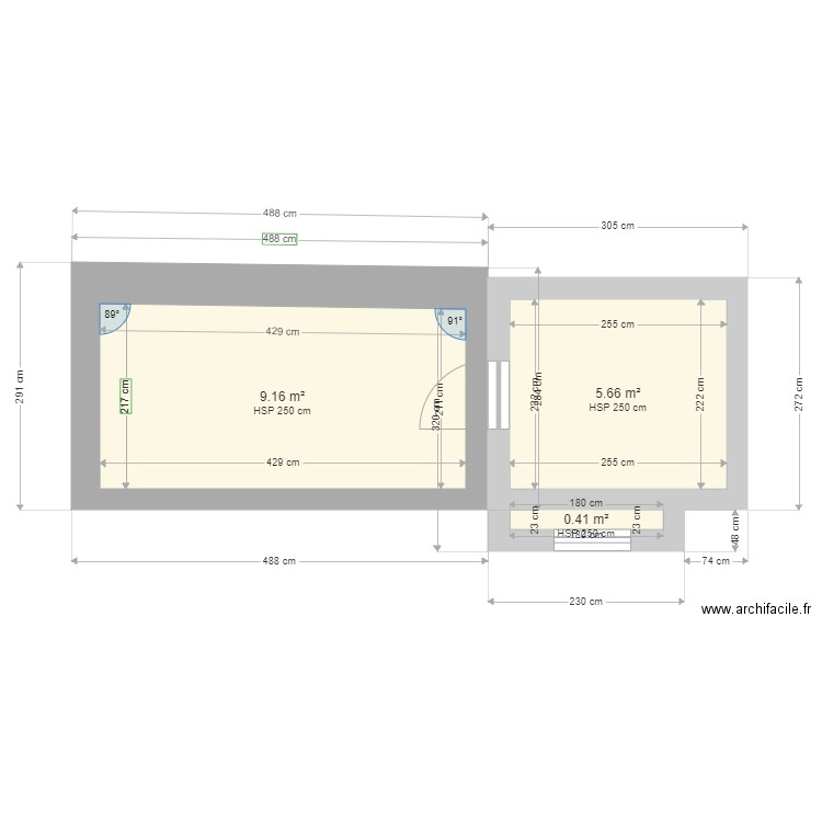 CARREZ TEST. Plan de 0 pièce et 0 m2