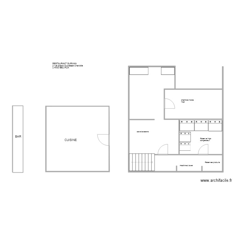 RESTAURANT GURMAN  BELVAUX . Plan de 0 pièce et 0 m2