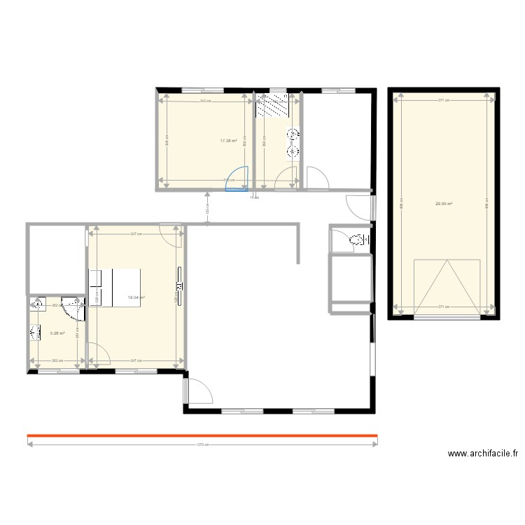 VIL93 appart mofifié. Plan de 0 pièce et 0 m2