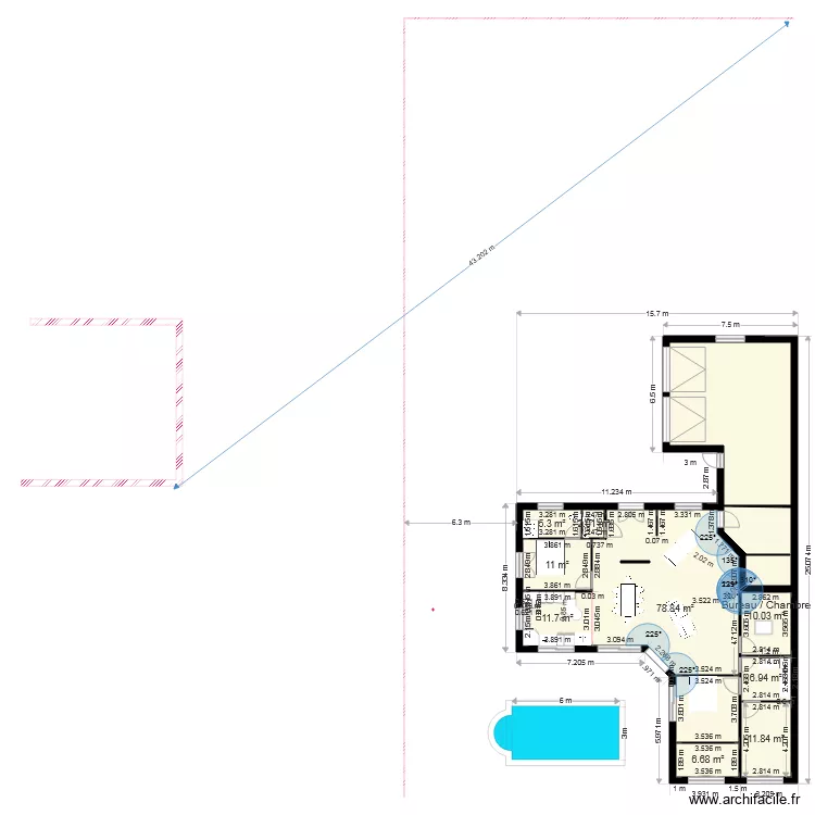 projet annie 7bis patrick bis et bis. Plan de 