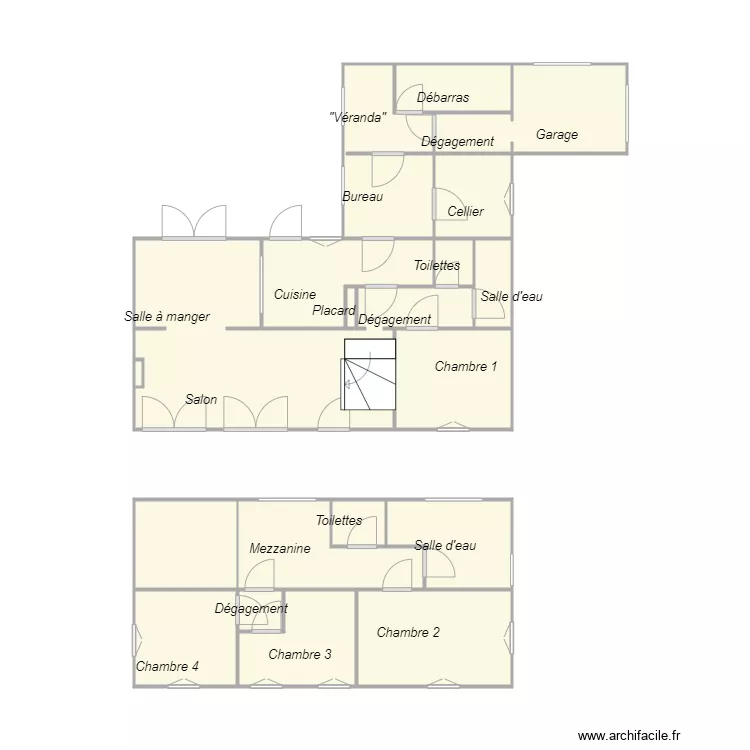 Croquis GARDEL. Plan de 