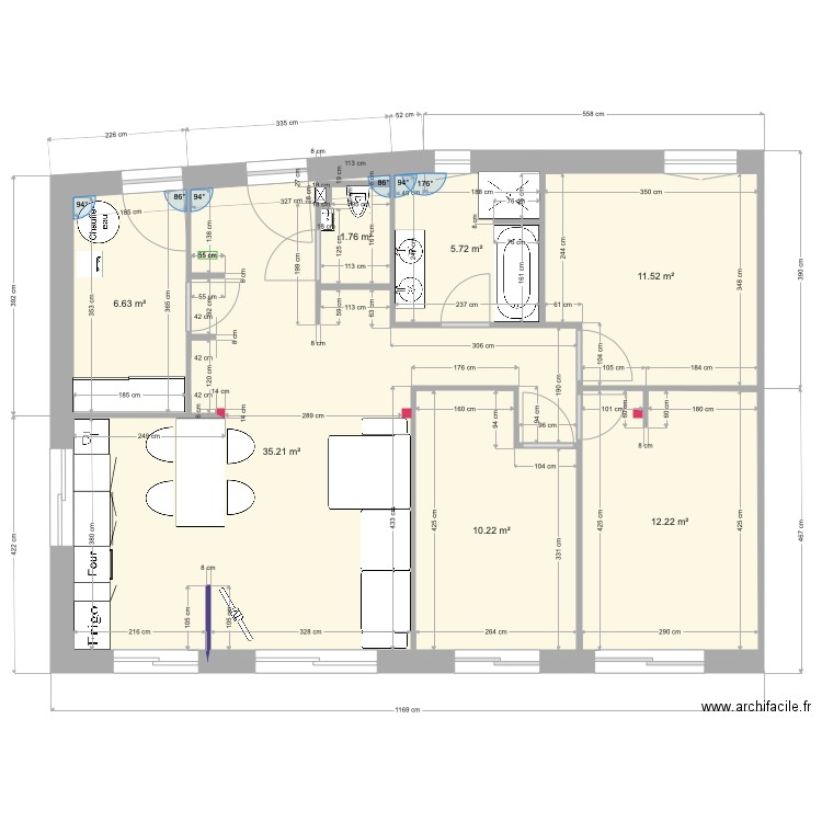 RDC VIVIERS. Plan de 0 pièce et 0 m2