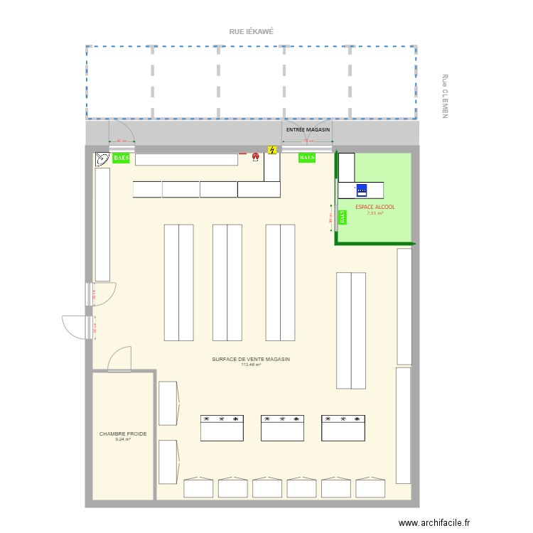 ALIMENTATION TRANDO. Plan de 0 pièce et 0 m2