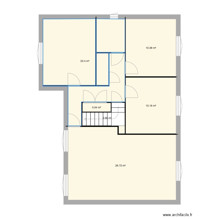 Maison mur exterieur. Plan de 0 pièce et 0 m2