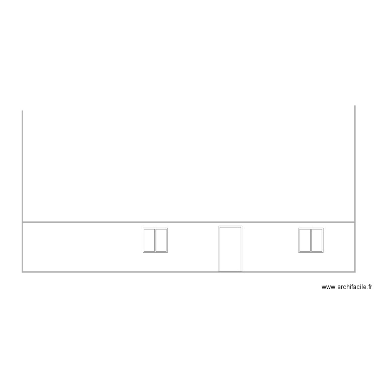 HOCHENAUER FACADE PRINCIPALE EXISTANT. Plan de 0 pièce et 0 m2