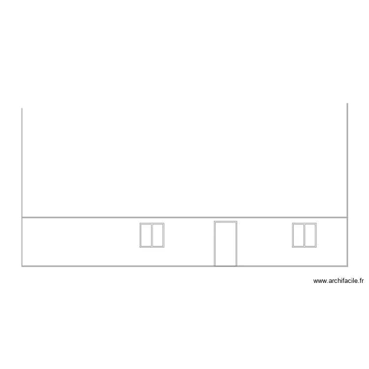 HOCHENAUER FACADE PRINCIPALE EXISTANT. Plan de 