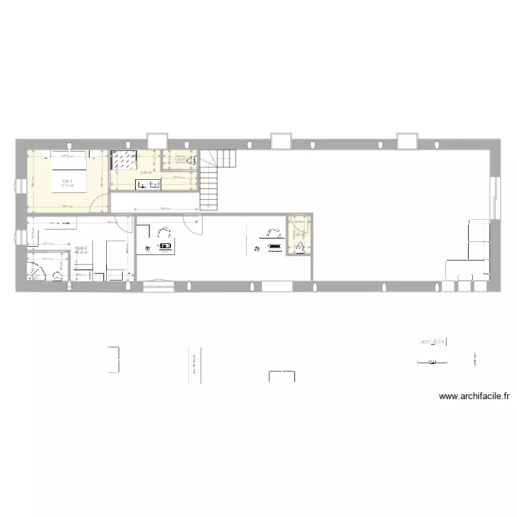 Etage floirac 2. Plan de 