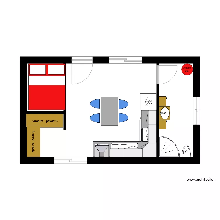 juste maried. Plan de 