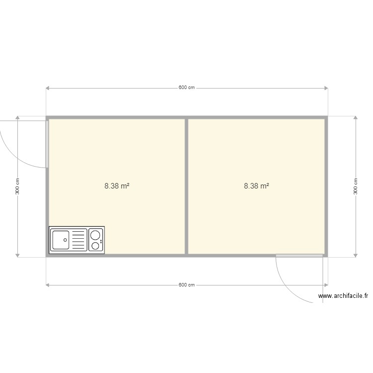 6030 vestiaire refectoire. Plan de 0 pièce et 0 m2