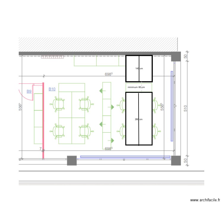 delbert bureau B10 + 2. Plan de 0 pièce et 0 m2