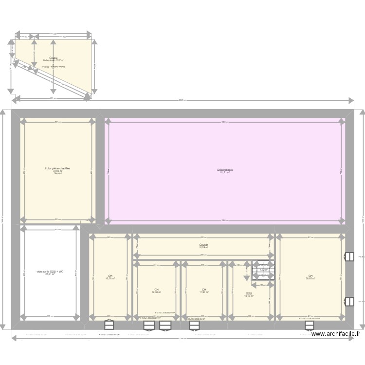 DOUCHOUX. Plan de 0 pièce et 0 m2