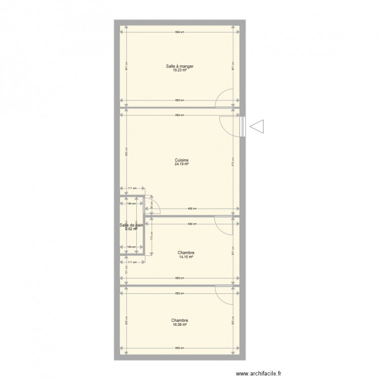 APPART CLAIRET. Plan de 0 pièce et 0 m2