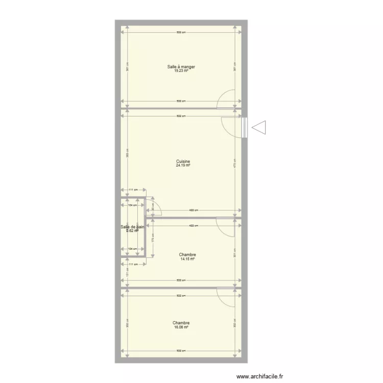 APPART CLAIRET. Plan de APPART CLAIRET. Plan de