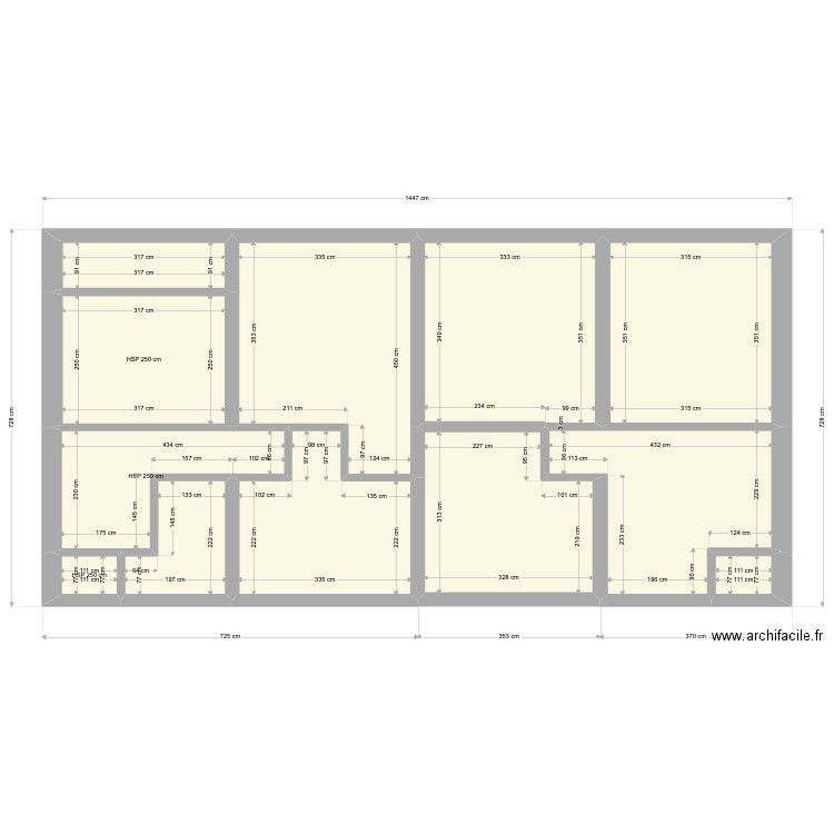 etage global. Plan de 0 pièce et 0 m2