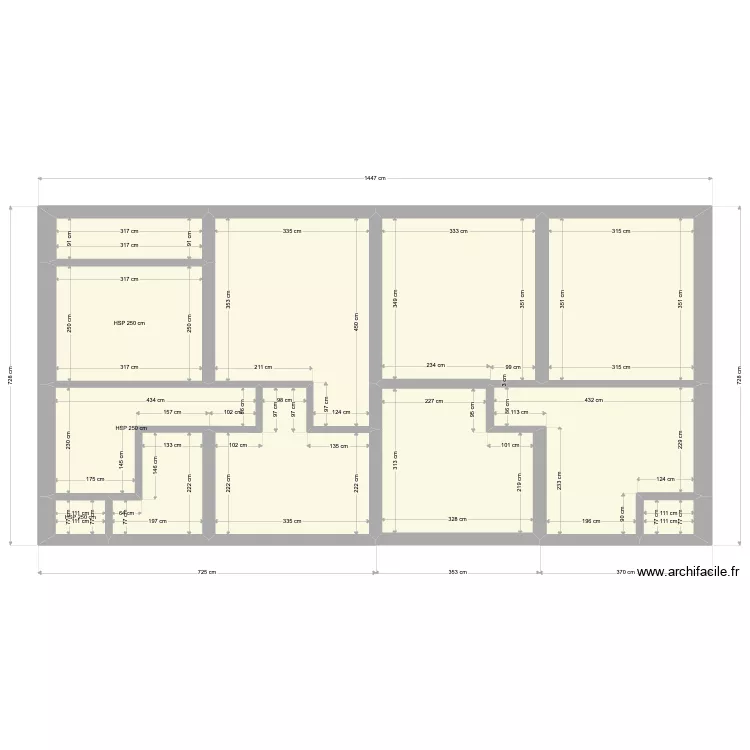 etage global. Plan de 